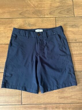 abercrombie kids Navy Flat-Front Chino Shorts